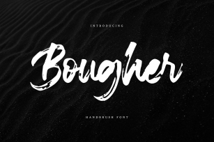 Bougher Brush Font Download