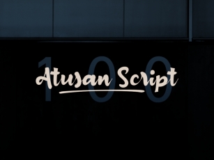 A Atusan Scrip Font Download