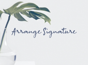 A Arrange Signature Font Download