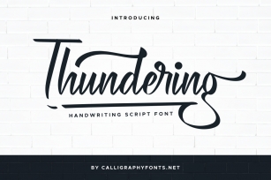 Thundering Font Download