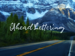 A Ahead Lettering Font Download