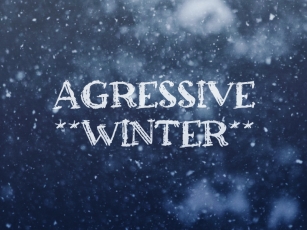 A Agressive Winter Font Download