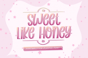 Sweet Like Honey Font Download