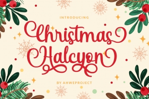 Christmas Halcy Font Download