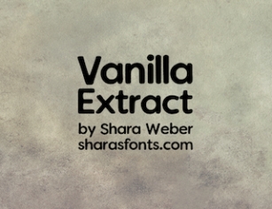 Vanilla Extrac Font Download