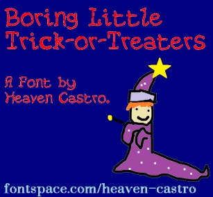 Boring Little Trick-or-Treaters Font Download