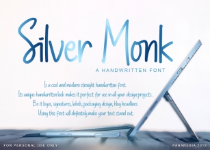 Silver Monk Font Download
