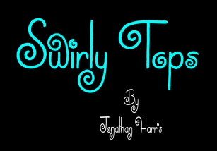 Swirly Tops Font Download
