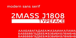 2MASS J1808 Font Download