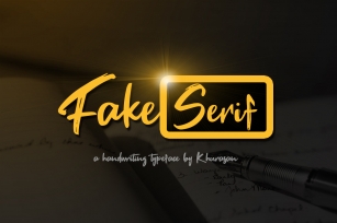 Fake Serif Font Download