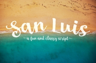 San Luis Script Font Font Download