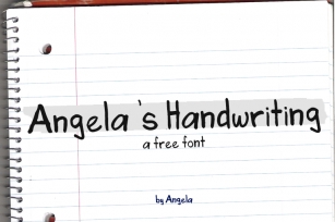 Angela's Handwriting Font Download
