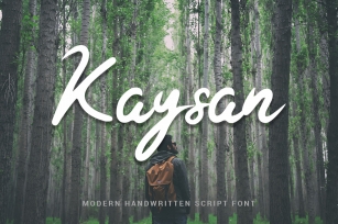 Kaysan Signature Font Download