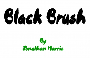 Black Brush Font Download