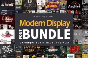 Modern Display Bundle Font Download