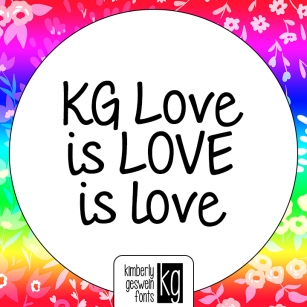 KG Love is LOVE is love Font Download