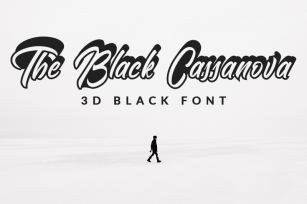The Black Cassanova Font Download