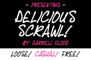 Delicious Scrawl Font Download