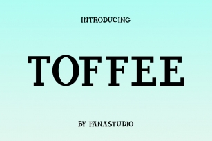 TOFFEE Font Download