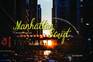 Manhattan Scrip Font Download