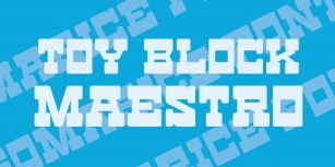 Toy Block Maestr Font Download