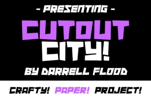 Cutout City Font Download