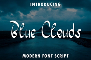 Blue Clouds Font Download