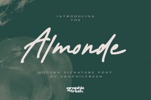 Almonde - Modern Signature Font Font Download
