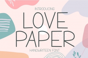 Love Paper - Cute Handwritten Display Font Download