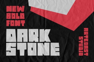 Dark Stone - Extra Bold Font Font Download