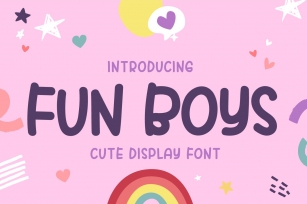 Fun Boys - Cute Dislplay Font Font Download