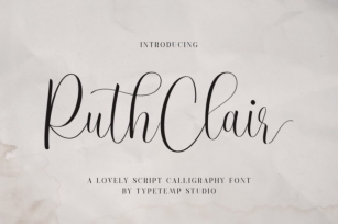 Ruth Clair Font Download