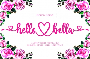 hello bella Font Download