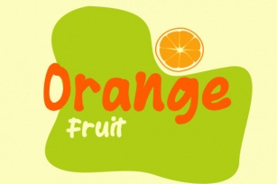 Orange Fruit Font Download