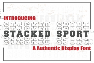 Stacked Sport Font Download