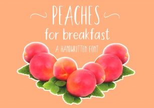 Peaches For Breakfas Font Download