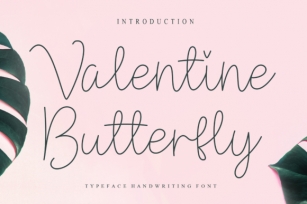 Valentine Butterfly Font Download