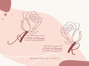 A Pair of Roses Font Download