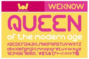 Queen of the Modern Age Font Download