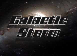 Galactic Storm Font Download