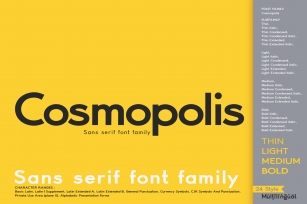 Cosmopolis Font Download