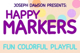 Happy markers Font Download