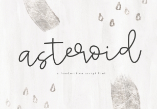 Asteroid - A Handwritten Script Font Font Download
