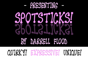 Spotsticks Font Download