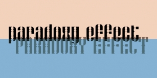 Paradoxy Effec Font Download