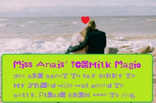 Miss Anais' Icemilk Magic Font Download