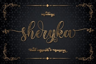 Sherika | batik calligraphy Font Download