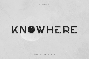 KNOWHERE - DISPLAY FONT Font Download