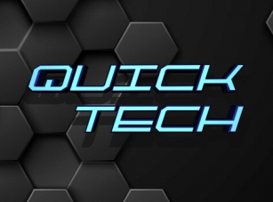 QuickTech Font Download