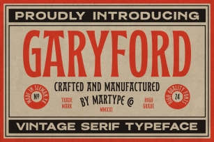 Garyford Vintage Display Font Download